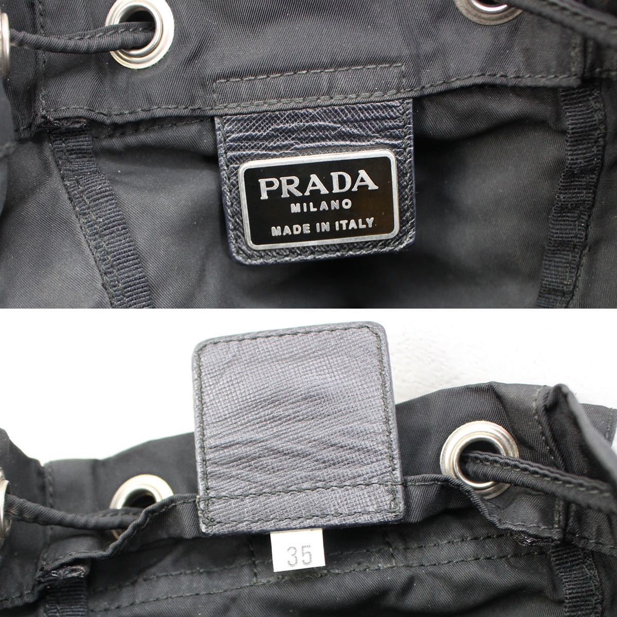 PRADA LOGO DESIGN NYLON MINI RUCK SUCK MADE IN ITALY/プラダロゴデザインナイロンミニリュックサック