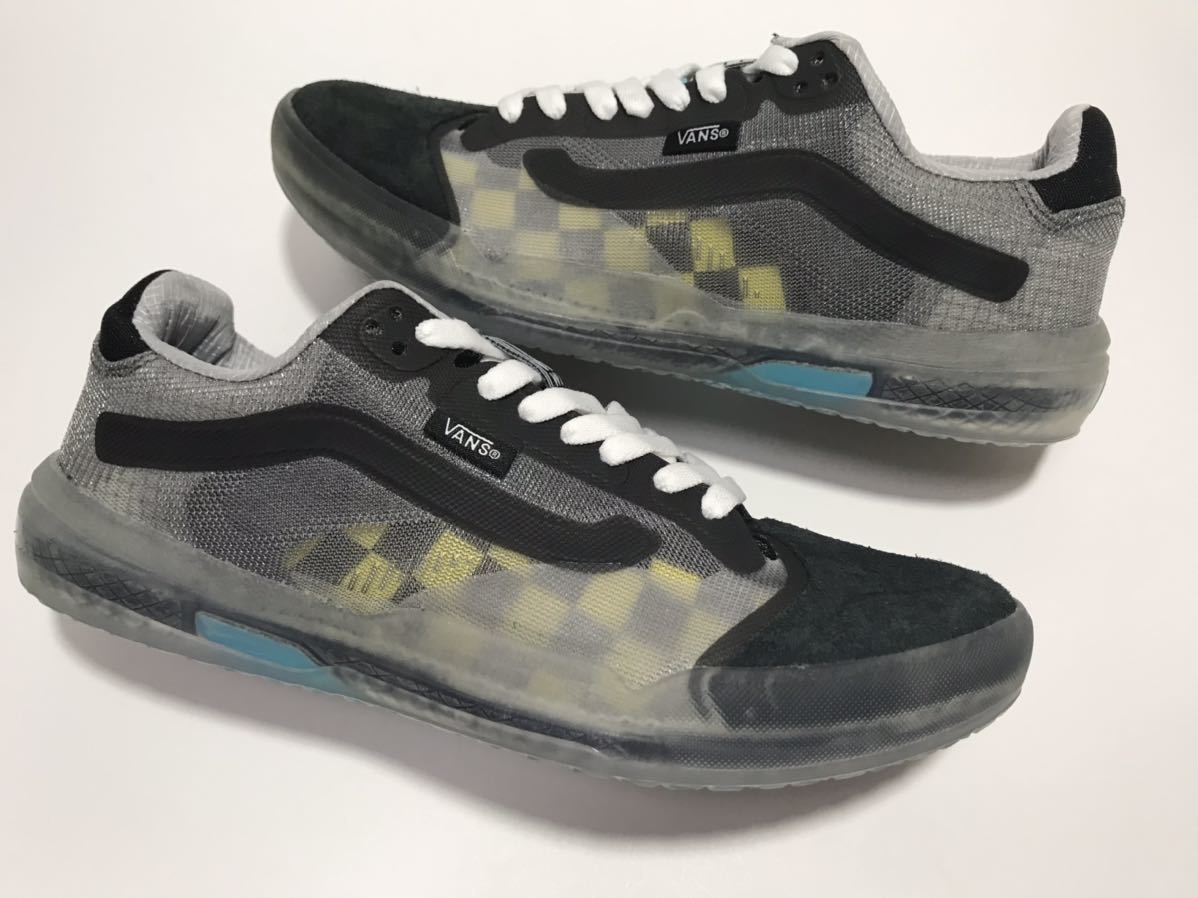 美品!! VANS バンズ EVDNT Ultimate Waffle エヴィテント アルティメイトワッフル 黒 x クリア 24.5cm US 6.5 ライフスタイル シューズ_画像5