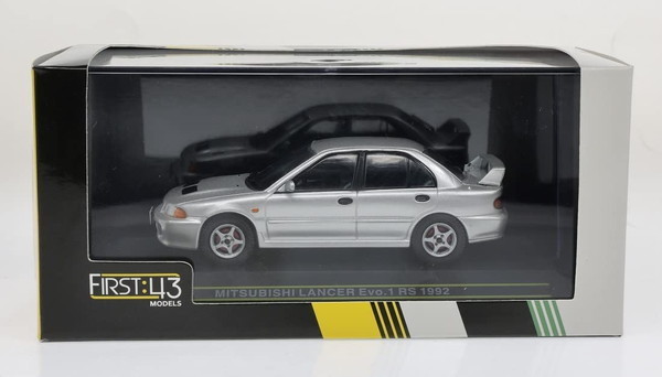 First:43 1/43 ミツビシ ランサー Evo.1 1992 シルバー 完成品ダイキャストミニカー ファースト43 F43-162　送料無料_画像3