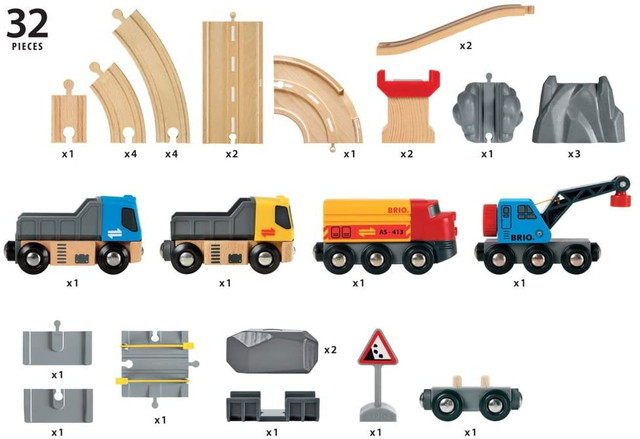  rail & load . stone set 33210 BRIO yellowtail o intellectual training toy free shipping new goods 