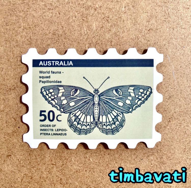 新品【オーストラリア】切手 ステッカー　＊ 蝶々 ＊　241_画像1