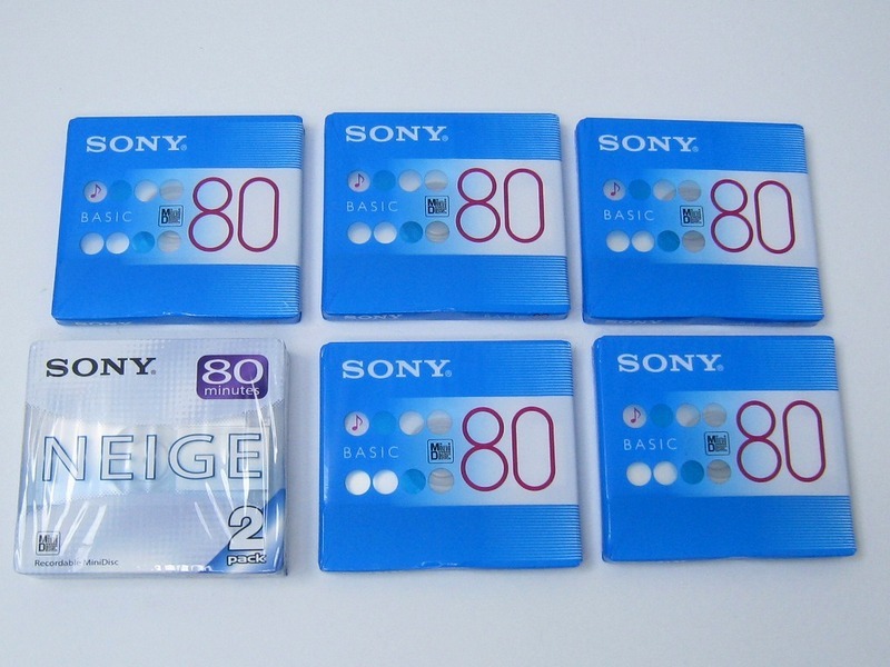 SONY　録音用MD ミニディスク 7枚まとめて BASIC 80 MDW80BC ×5点　2MDW80NEB(2個入)×１点_画像1