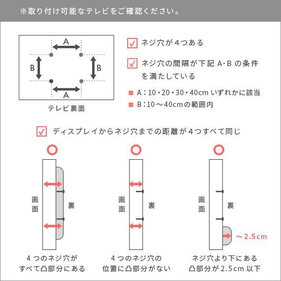 高品質格安 040278 壁寄せ テレビスタンド おしゃれ 32〜50型対応