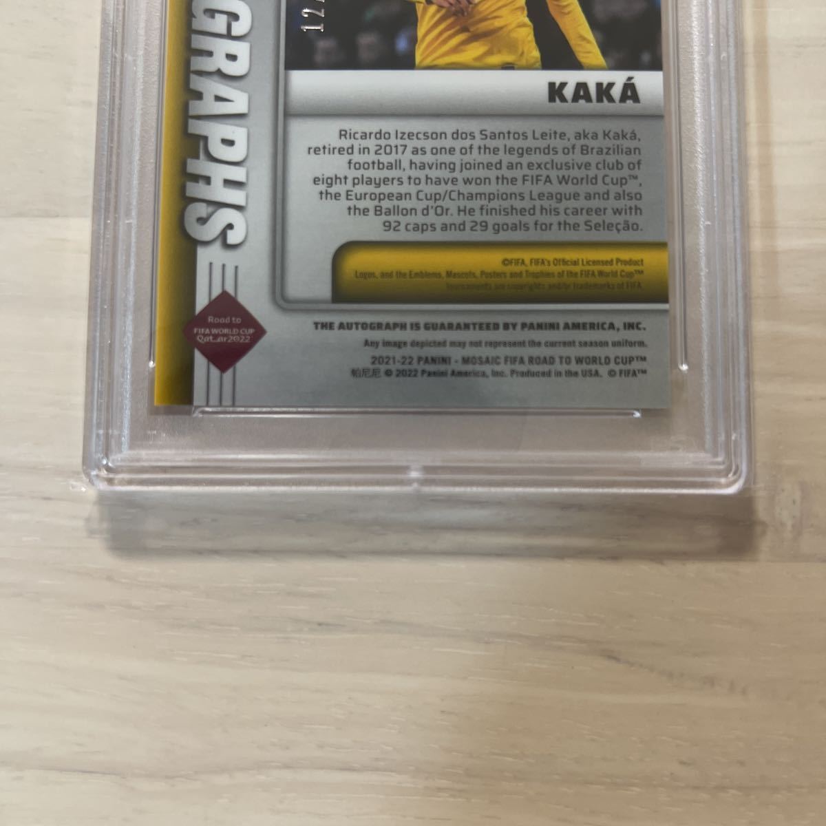 panini mosaic soccer PSA10 カカ 直筆サインカード Auto 50シリ