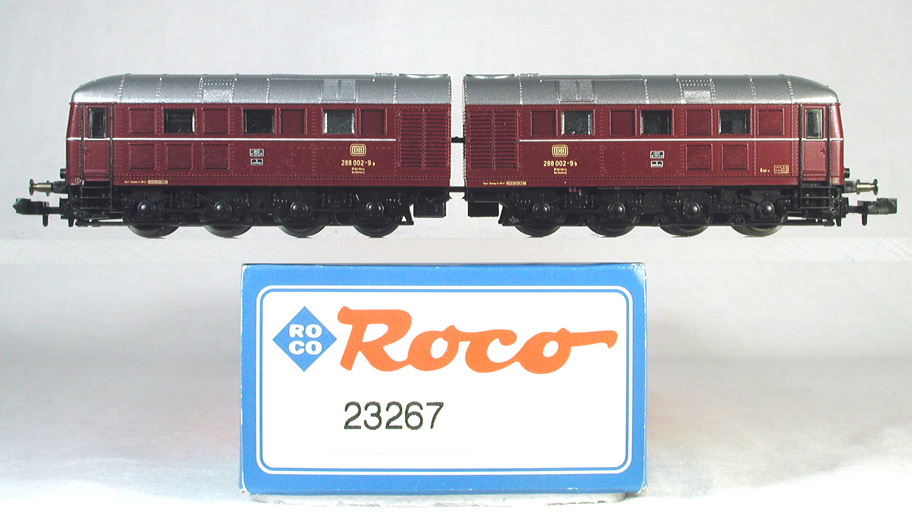 ROCO #23267 ＤＢ（旧西ドイツ国鉄） ＢＲ２８８型 連接式ディーゼル機関車（ワインレッド）
