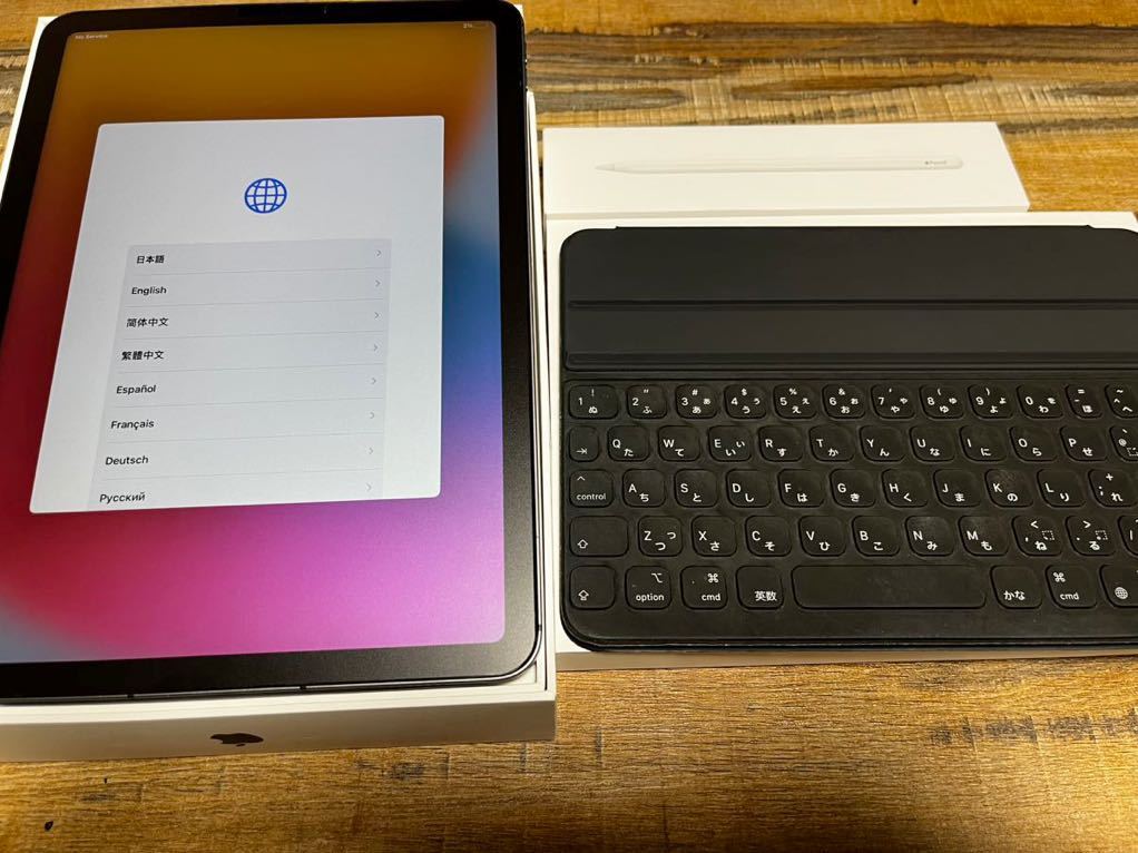 iPad Air 64GB SIMフリー スマートキーボードフォリオ-