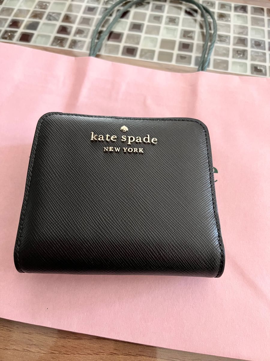 【新品】ケイトスペード 二つ折り財布 ブラック
