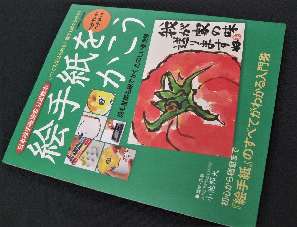 学研プラス「絵手紙をかこう」AB変判、128頁 1冊G6、開封していますが未使用品です_画像1