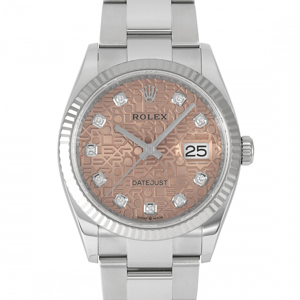 ロレックス ROLEX デイトジャスト 36 126234G ピンク文字盤 腕時計
