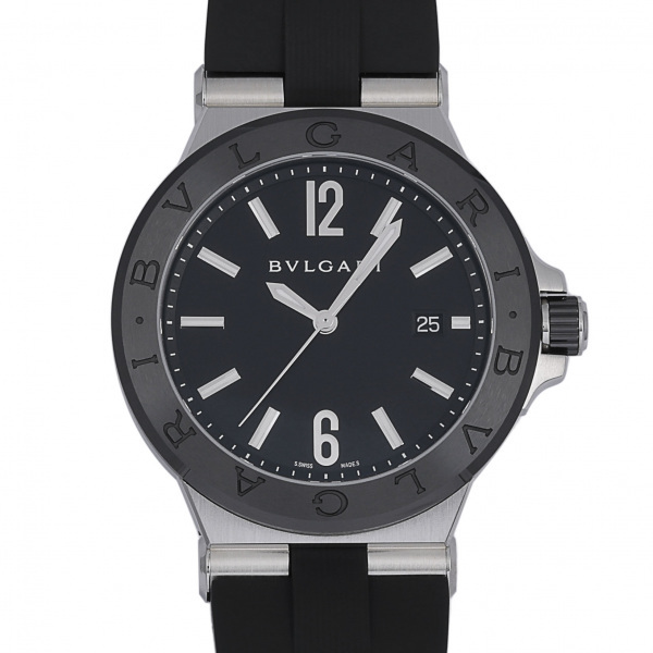 ブルガリ BVLGARI ディアゴノ セラミック DG42BSCVD ブラック文字盤 新品 腕時計 メンズ