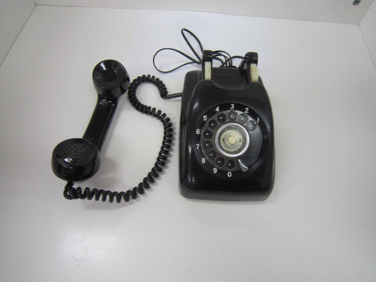 Japan electro- confidence telephone . company black telephone 600-A2 used Junk 