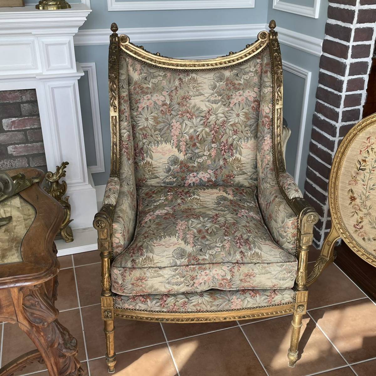  France antique salon sofa Louis 16. form antique furniture antique chair antique sofa chair arm chair 