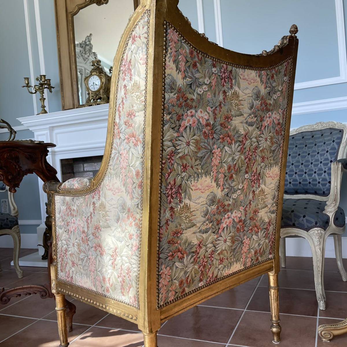  France antique salon sofa Louis 16. form antique furniture antique chair antique sofa chair arm chair 
