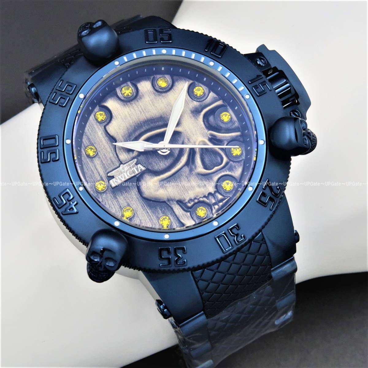 圧倒的ビジュアル☆高防水☆スカル INVICTA Subaqua 37431-