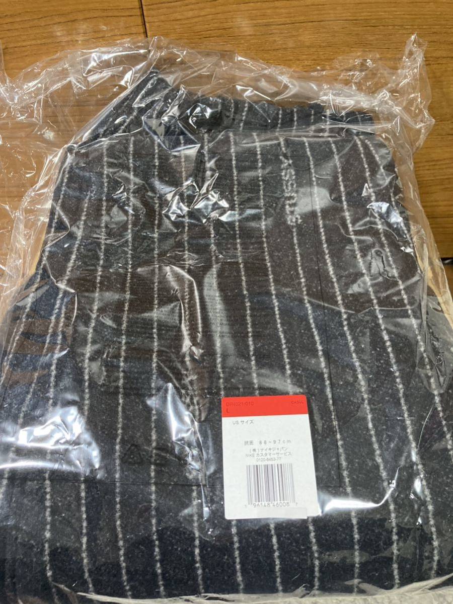 L 新品未使用 Stussy x Nike Stripe Wool Pants Black L 新品未使用 Stussy x Nike Stripe Wool Pants Black