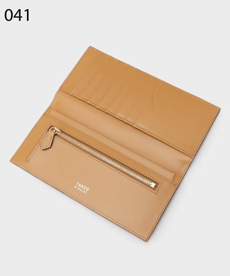 新品 TAKEO KIKUCHI(タケオキクチ) 牛革 財布 フレンチカーフ スリム