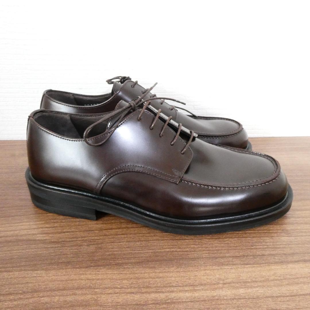 美品 COLE HAAN コールハーン レザー レースアップ ラウンドトゥ ローファー 革靴 ビジネスシューズ 6 約24.5㎝ 茶 ブラウン A1344_画像4