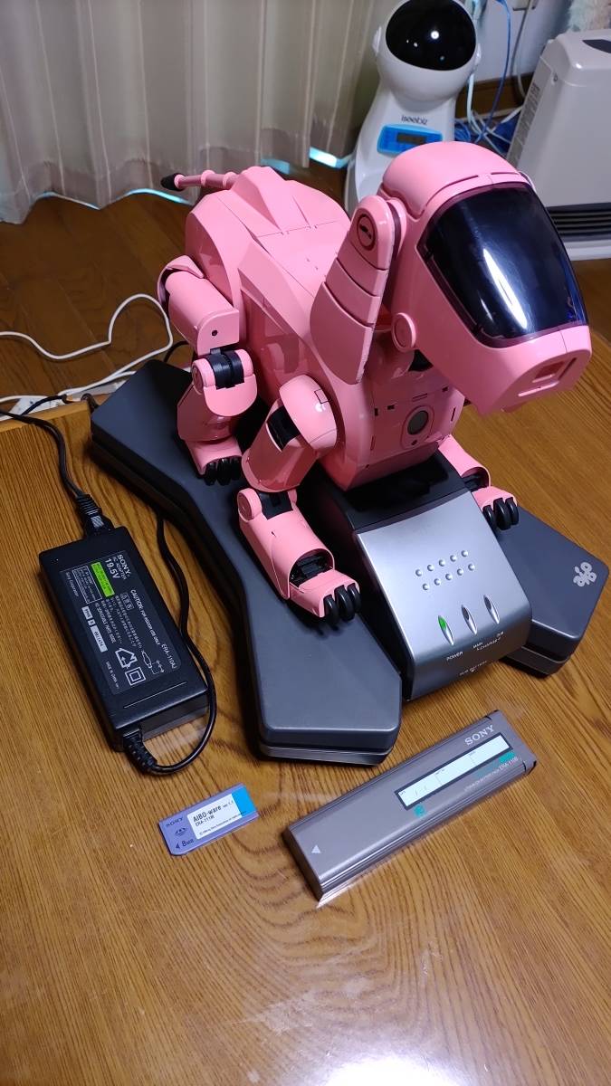 SONY AIBO アイボ ERS-111 フラミンゴピンク色（塗替）：送料無料_画像1