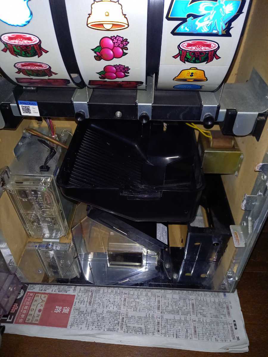 パチスロ 実機 ロデオ 新鬼武者Z 茜パネル コイン不要機/ドアキー/設定