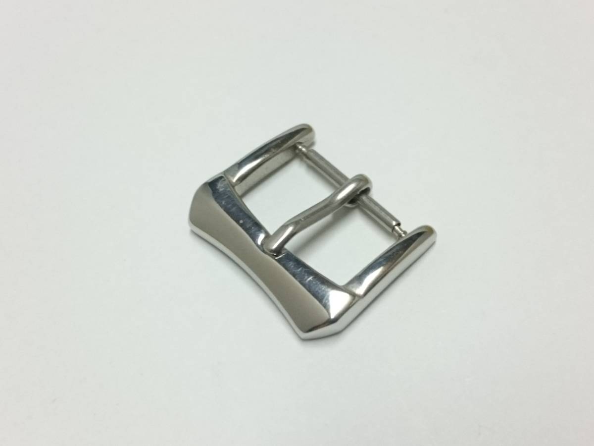 [16mm] clock belt for stainless steel buckle ⑥ polish glossy silver color tail pills 