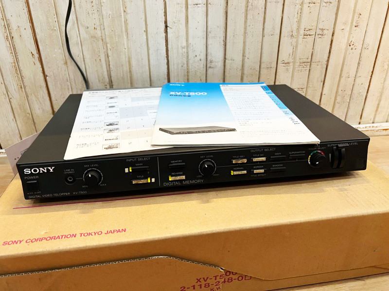 SONY/ソニー XV-T500 DIGITAL VIDEO TELOPPER デジタルビデオテロッパー 映像編集器 テロップ分け USED 中古_画像1