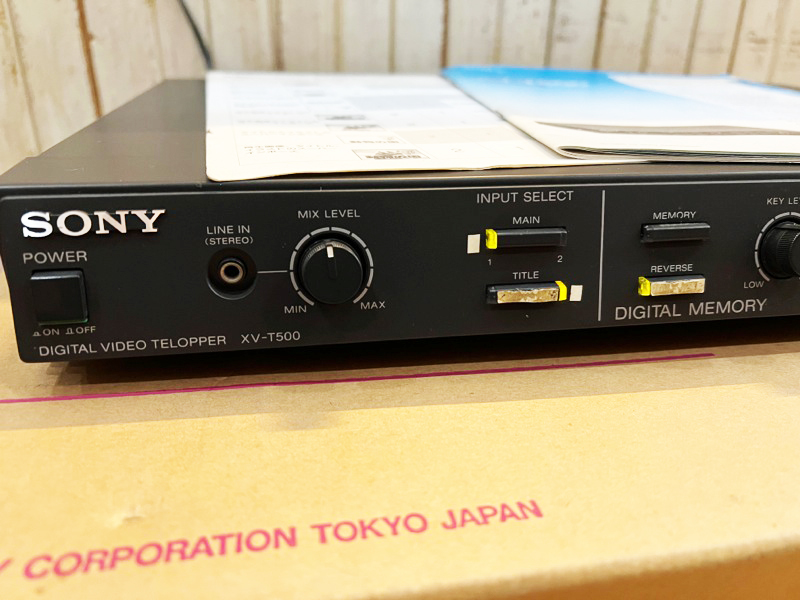 SONY/ソニー XV-T500 DIGITAL VIDEO TELOPPER デジタルビデオテロッパー 映像編集器 テロップ分け USED 中古_画像2
