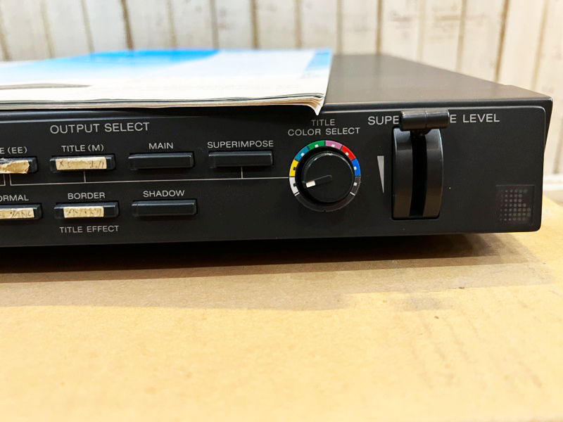 SONY/ソニー XV-T500 DIGITAL VIDEO TELOPPER デジタルビデオテロッパー 映像編集器 テロップ分け USED 中古_画像3