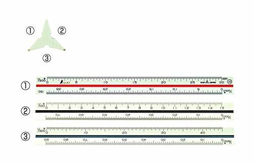 シンワ測定(Shinwa Sokutei) 三角スケール 土地家屋調査士用 A-15 JIS 15cm 74969_画像3