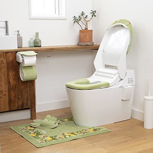 oka(OKA) Pro Vence shell toilet mat approximately 58cm×60cm yellow ( Northern Europe stylish )
