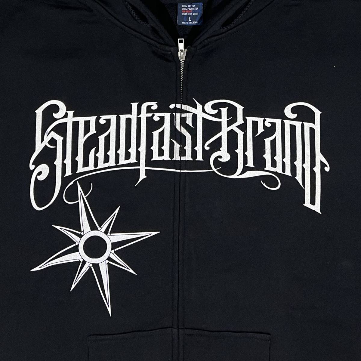 Steadfast brand ステッドファストブランド Killer Art tattooデザインプリント ジップアップパーカー (S)【並行輸入品】_画像3