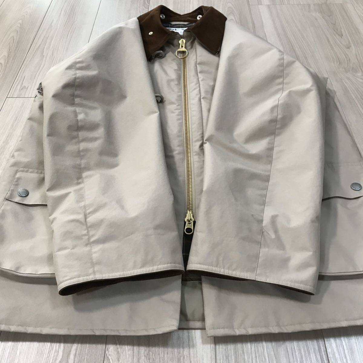 1回着用Barbour Steven Alan Fireman JACKETバブアー スティーブンアラン 別注 ファイヤーマン ジャケット コート コーデュロイ ナイロン 2_画像4