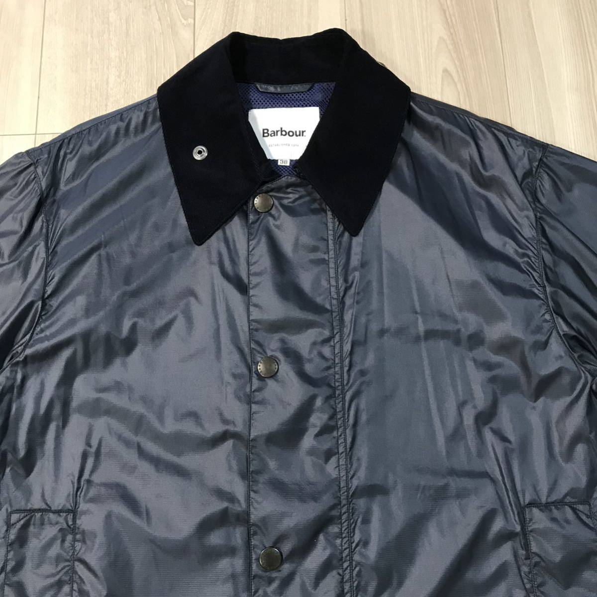 未使用Barbour BORDER navy SHIPS 別注 バブアー ボーダー 未使用Barbour BORDER navy SHIPS 別注 バブアー ボーダー