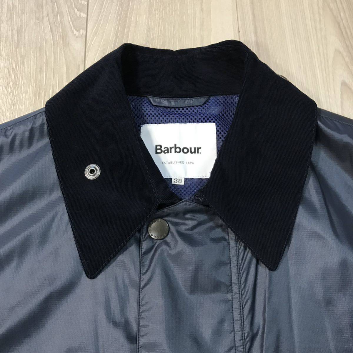未使用Barbour BORDER navy SHIPS 別注 バブアー ボーダー 未使用Barbour BORDER navy SHIPS 別注 バブアー ボーダー