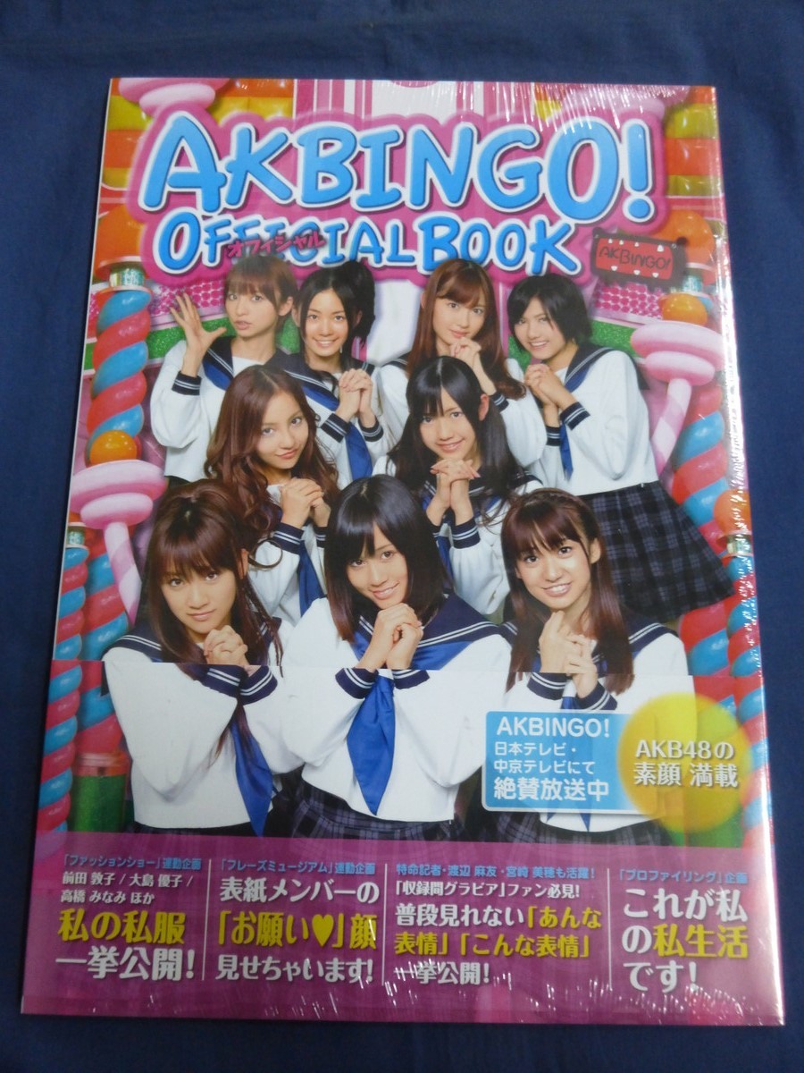 ○ AKBINGO! OFFICIAL BOOK 未開封品 オフィシャル AKB48 前田敦子 大島優子 渡辺麻友_画像1