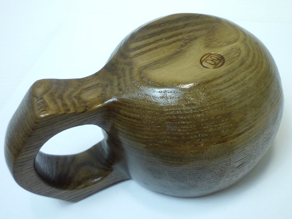 格安正規品 ヤフオク! 未使用 良岳さん作 タモ 櫤 マグカップ