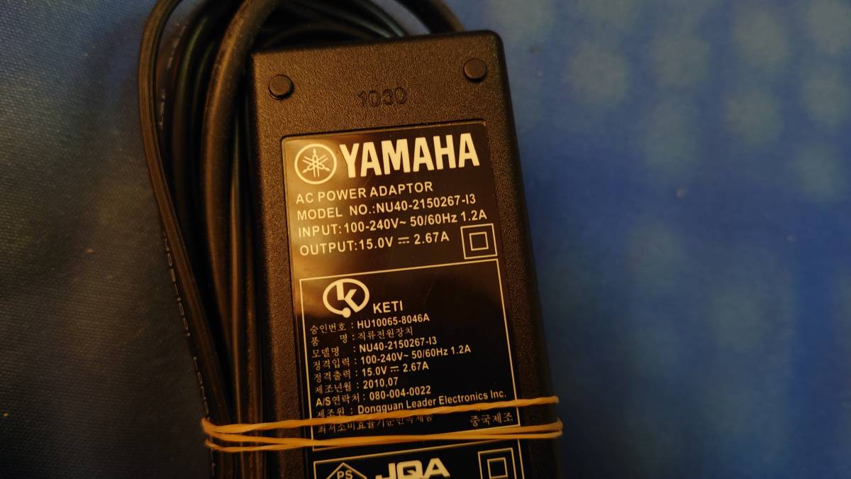 YAMAHA оригинальный AC адаптор NU40-2150267-I3 DC15V2.67A #b1