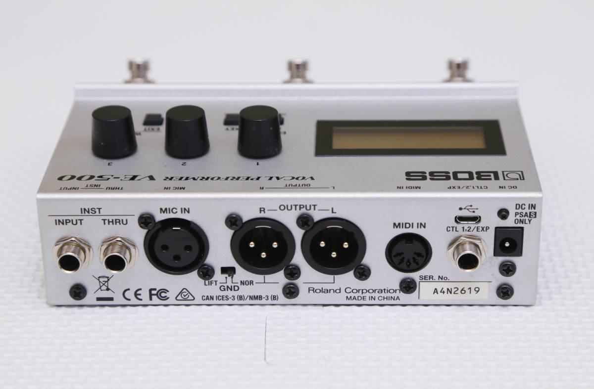 BOSS VE-500 ボーカルエフェクター フットスイッチ FS−6付き 楽器 ...