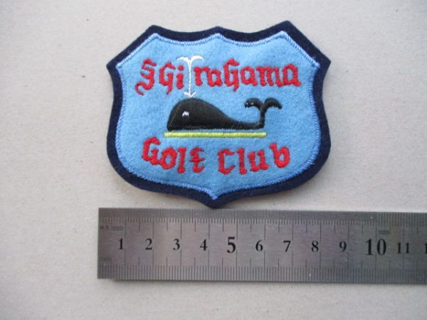 白浜ゴルフ倶楽部SHIRAHAMA GOLF CLUBワッペン/くじら鯨クジラPATCH和歌山カントリークラブ アップリケGOLFビンテージGCパッチ V144_画像7