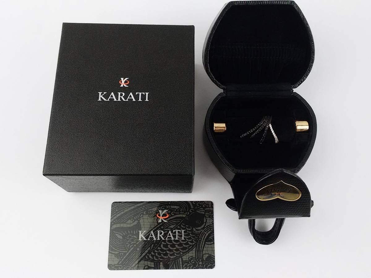 大人気新作 H/KARATI　カラッチ　指輪　リング　K18WG S183 D022 ブラックサファイア　ダイア　アクセサリー　0211-2 ホワイトゴールド台