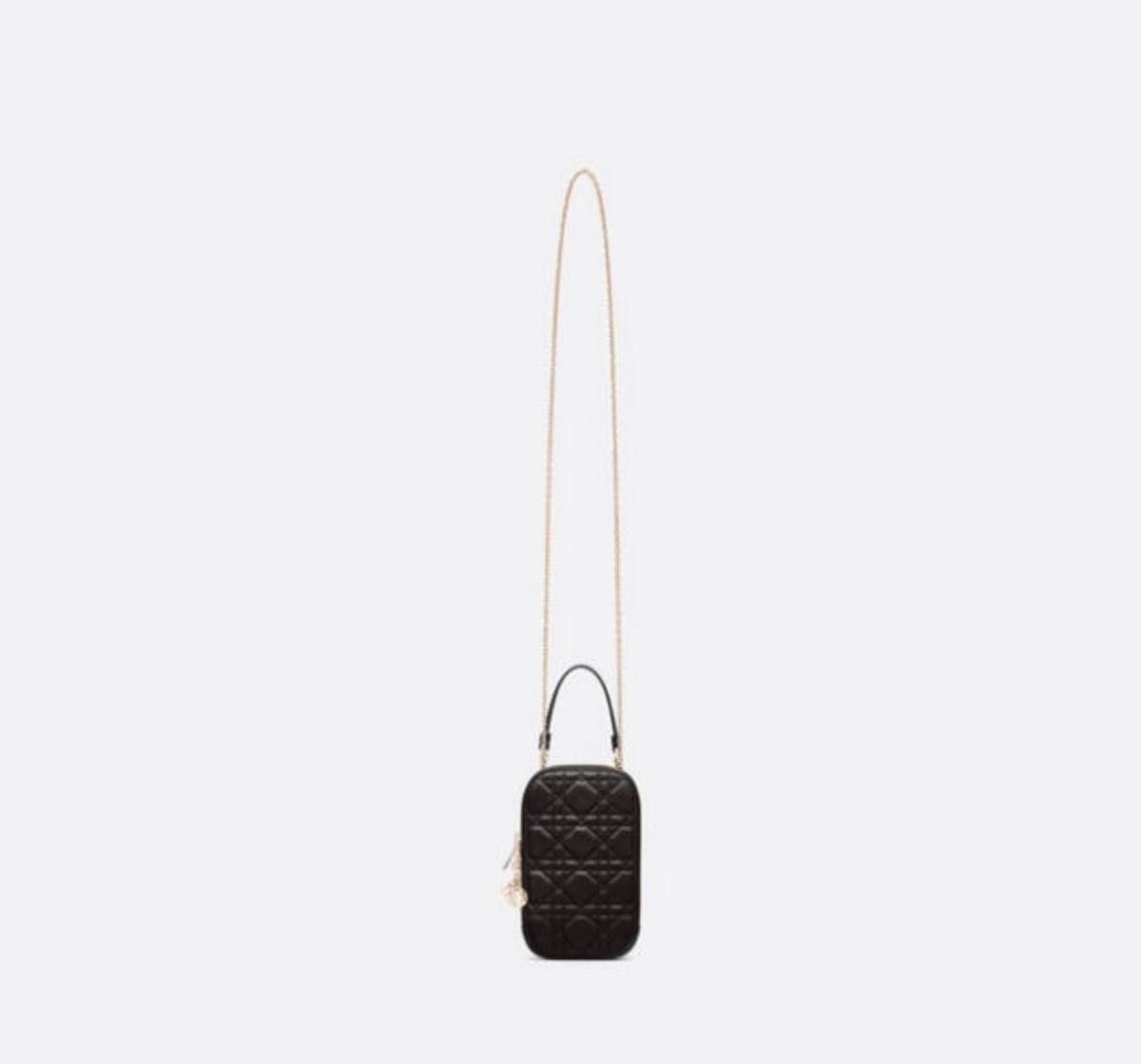 美品 Dior スマホ ショルダー レディディオール フォンホルダー