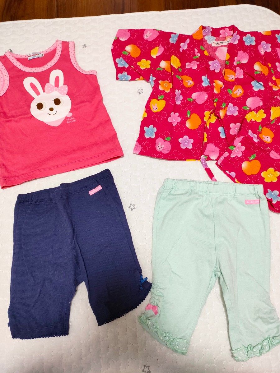 ほぼ美品 12点 80 ミキハウス ダブルビー ホットビスケッツ まとめ売り