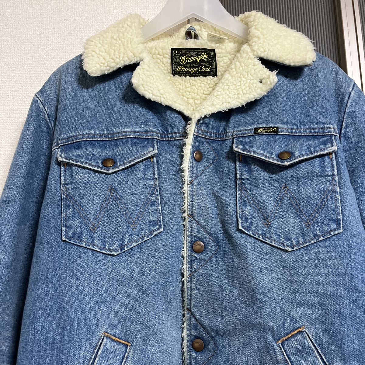 WRANGLER ラングラー WACKOMARIA ワコマリア RANCH COAT size L デニム ランチコート_画像3