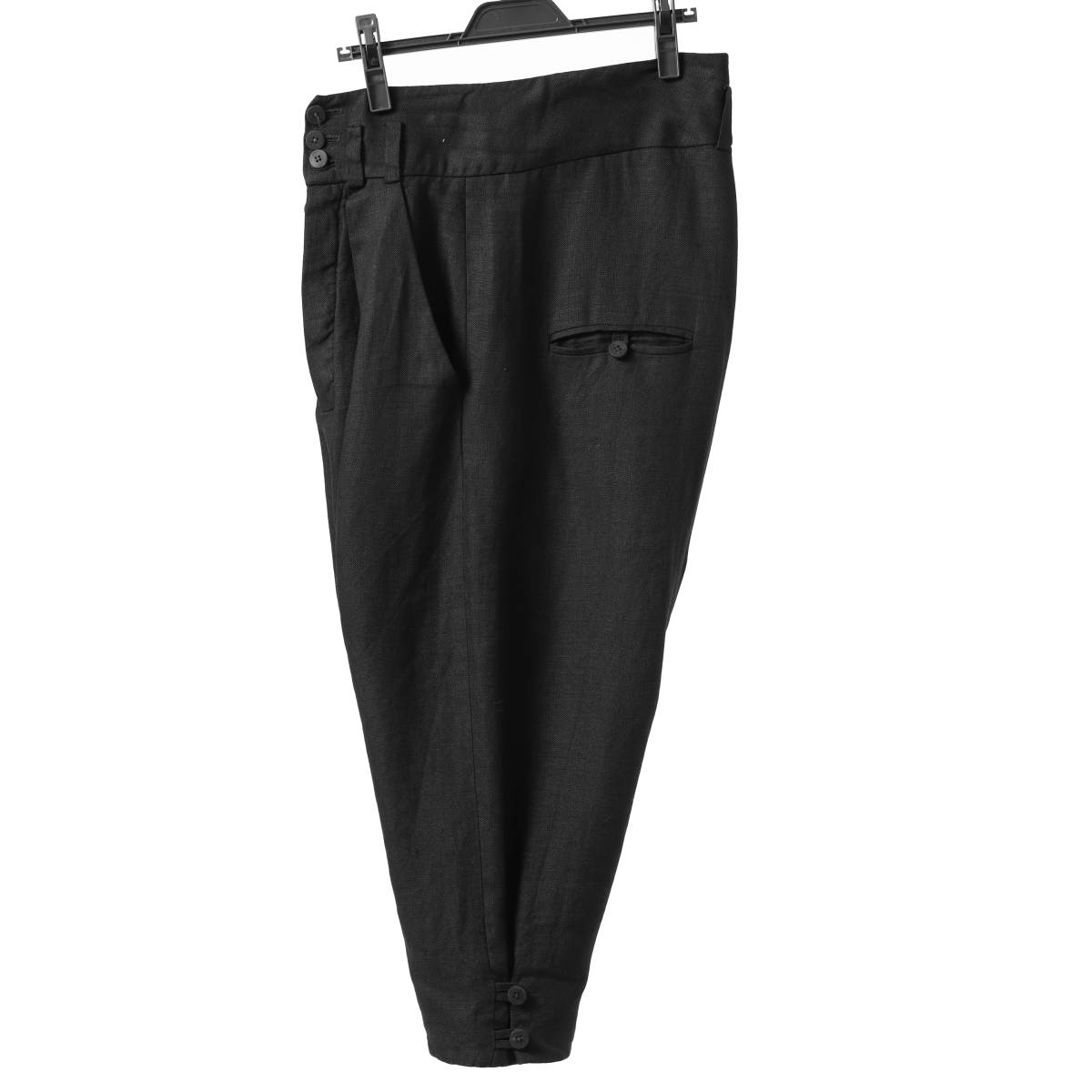 SOSNOVSKA ソスノブスカ SOSNOVSKA exclusive CLOWN STYLE LINEN PANTS BLACK LOOMOSAKA 定価92030円_画像6