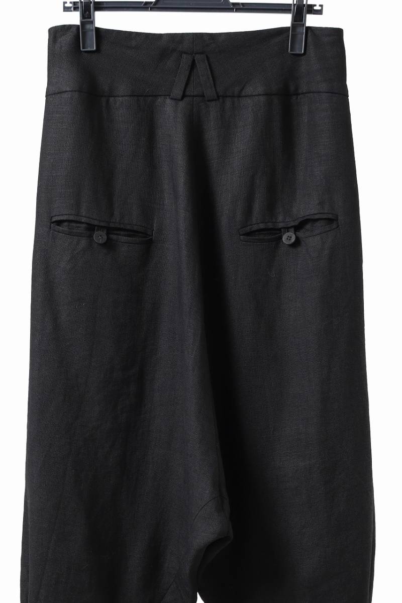 SOSNOVSKA ソスノブスカ SOSNOVSKA exclusive CLOWN STYLE LINEN PANTS BLACK LOOMOSAKA 定価92030円_画像8