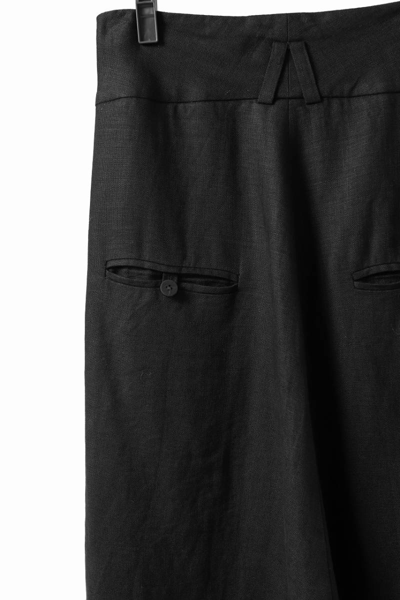 SOSNOVSKA ソスノブスカ SOSNOVSKA exclusive CLOWN STYLE LINEN PANTS BLACK LOOMOSAKA 定価92030円_画像9