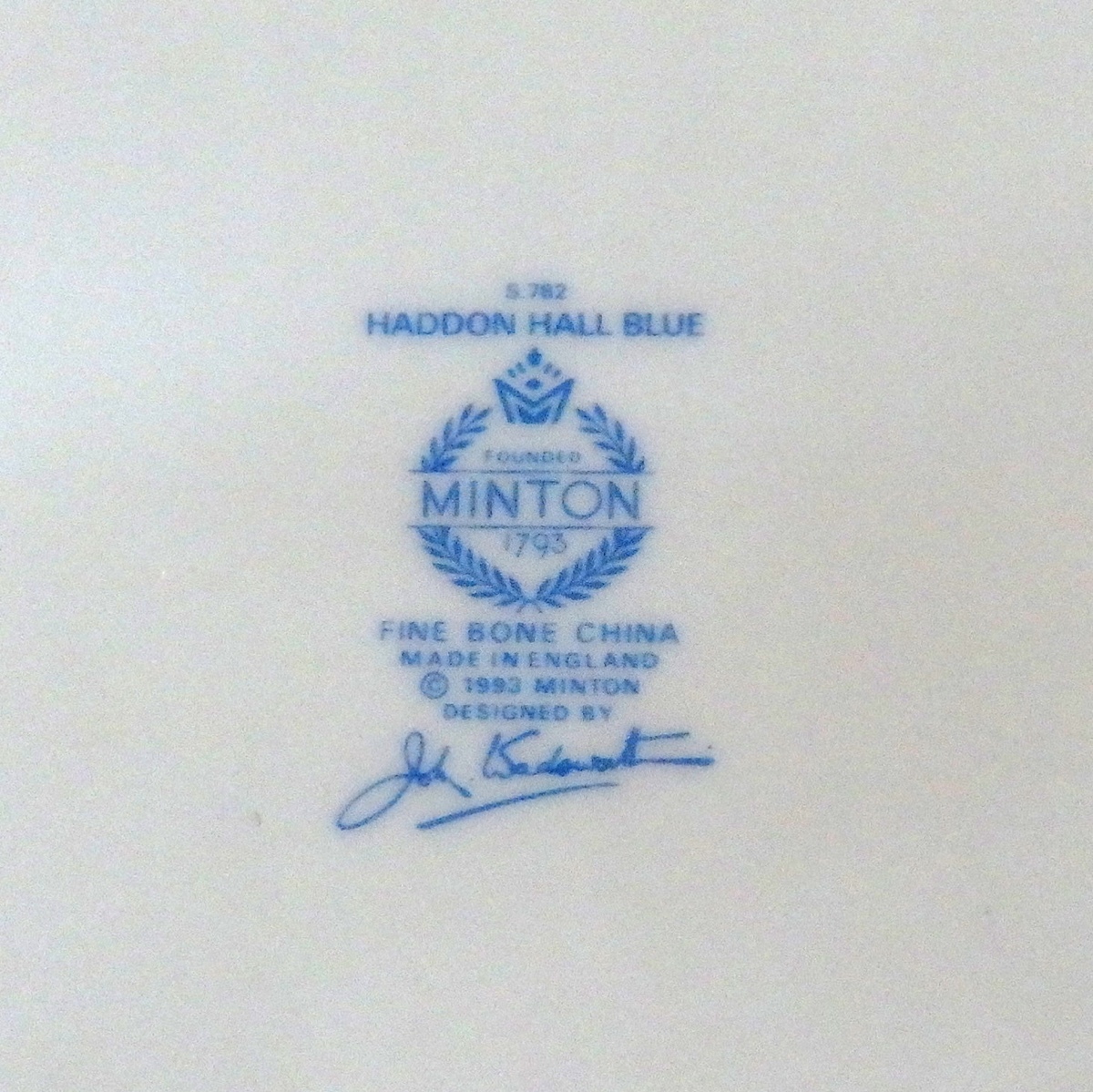 MINTON ミントン HADDON HALL BLUE オーバル 楕円 ボウル サラダボウル 美品_画像5