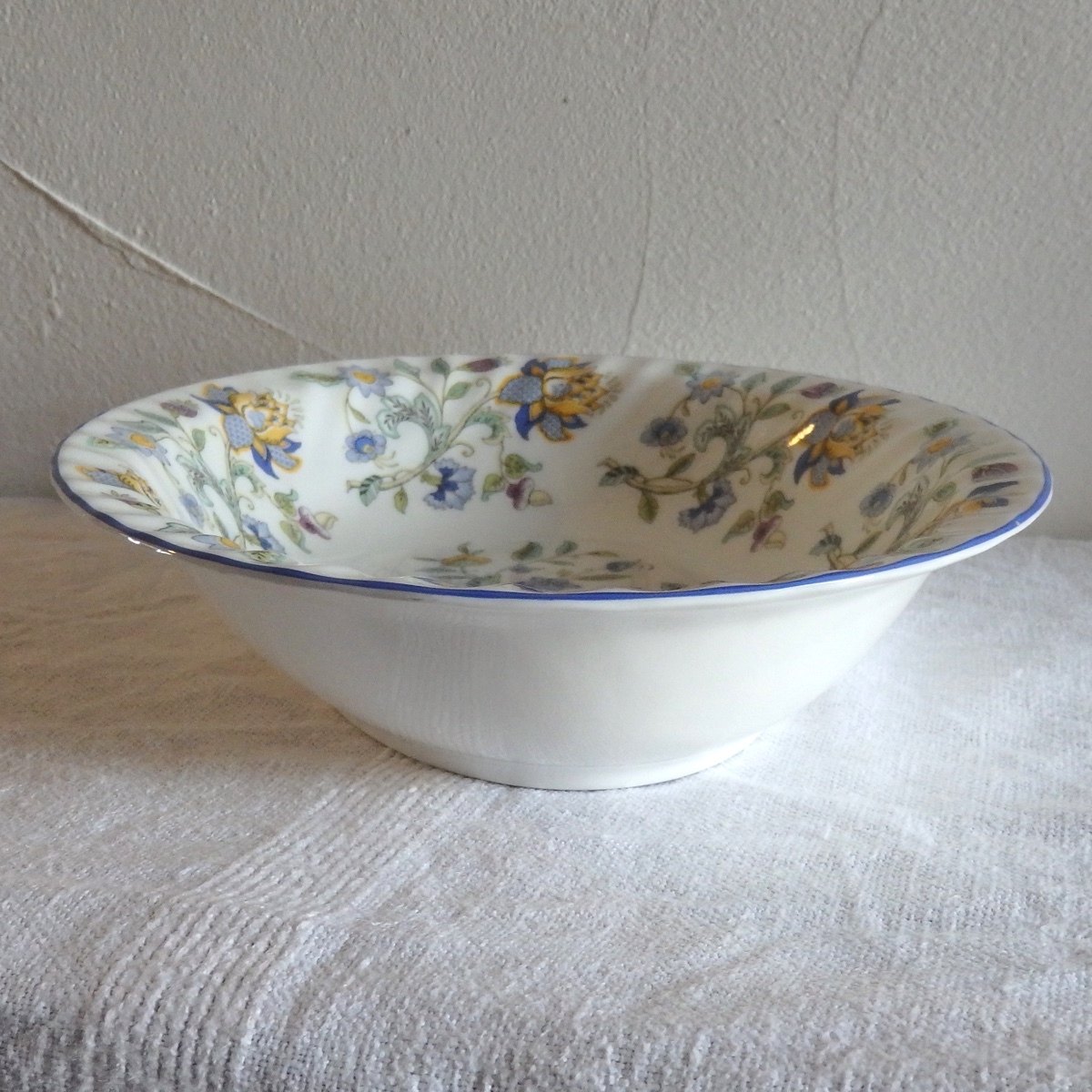 MINTON ミントン HADDON HALL BLUE オーバル 楕円 ボウル サラダボウル 美品_画像3