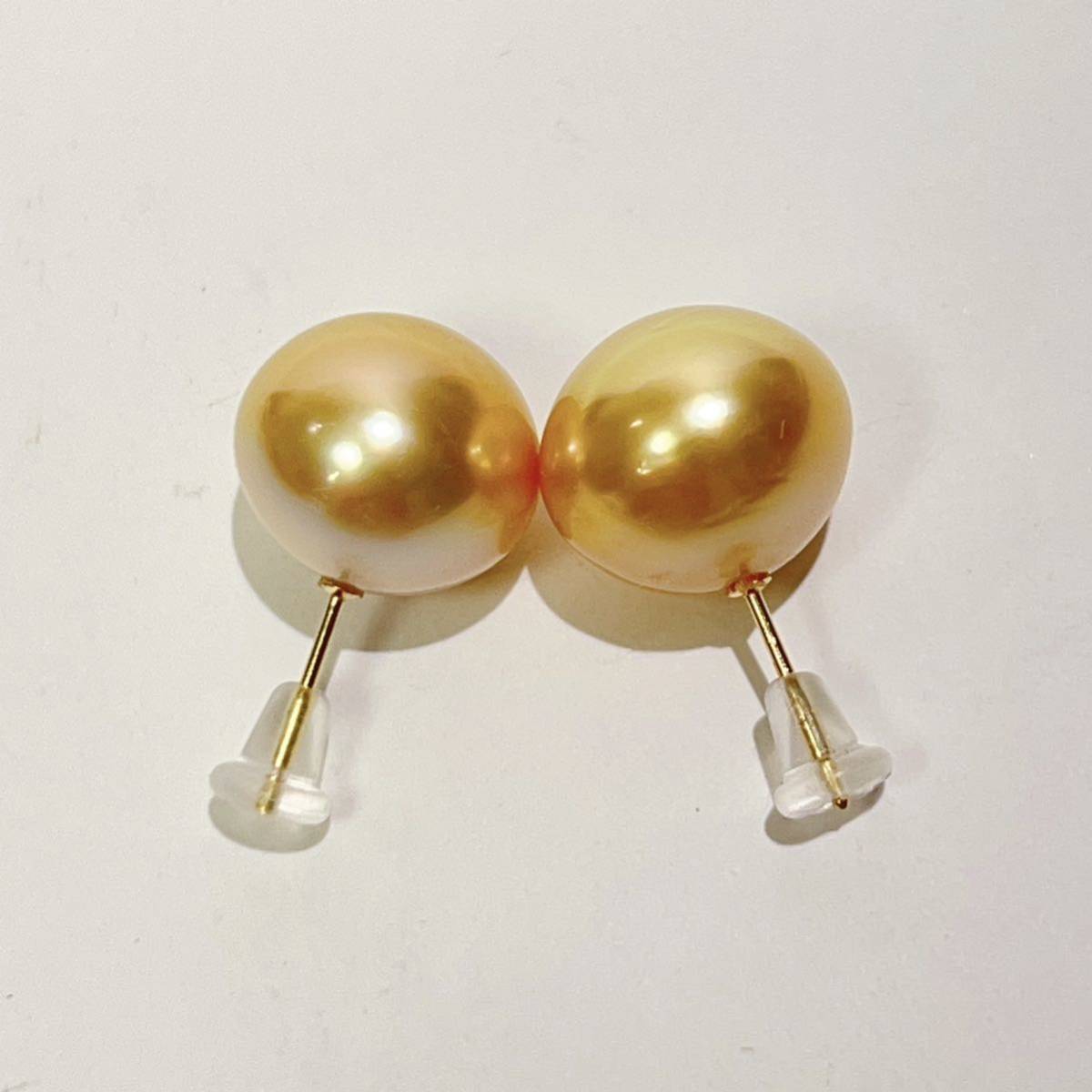 18 南洋パール ピアス13mm 天然 真珠ピアス | noonanwaste.com