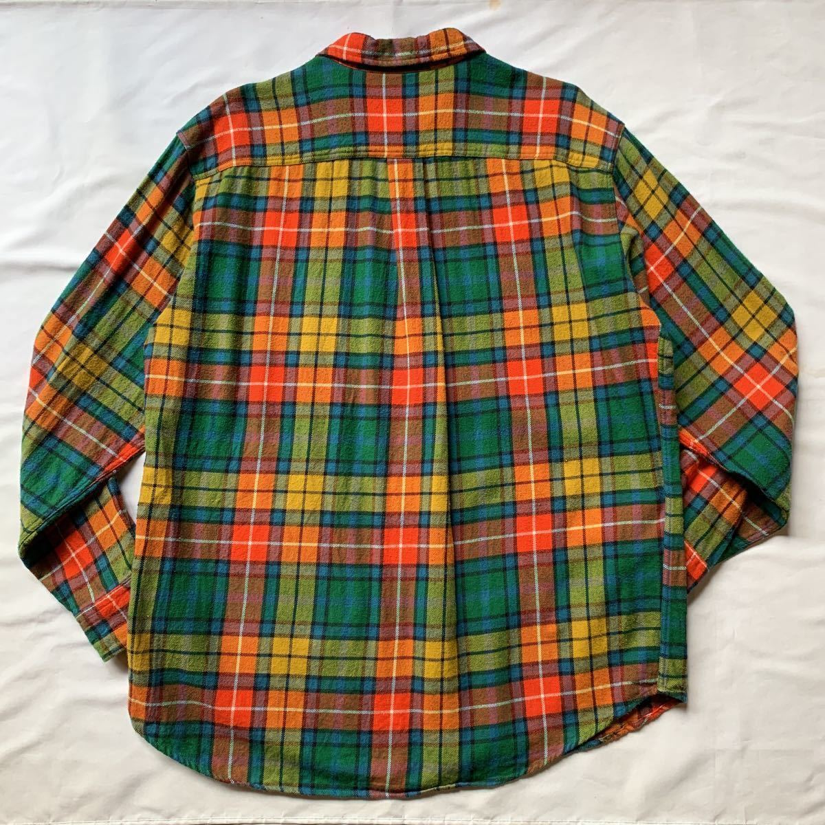 90s J.CREW PLAID FLANNEL SHIRT 90年代 ジェイクルー チェックシャツ