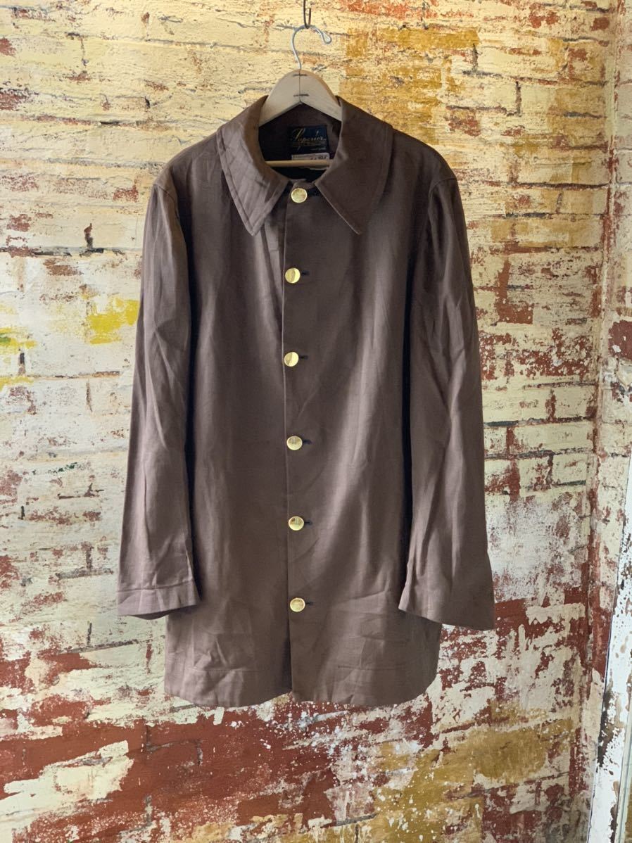 40s Superior CHANGE BUTTON WORK COAT DEAD STOCK ヴィンテージ